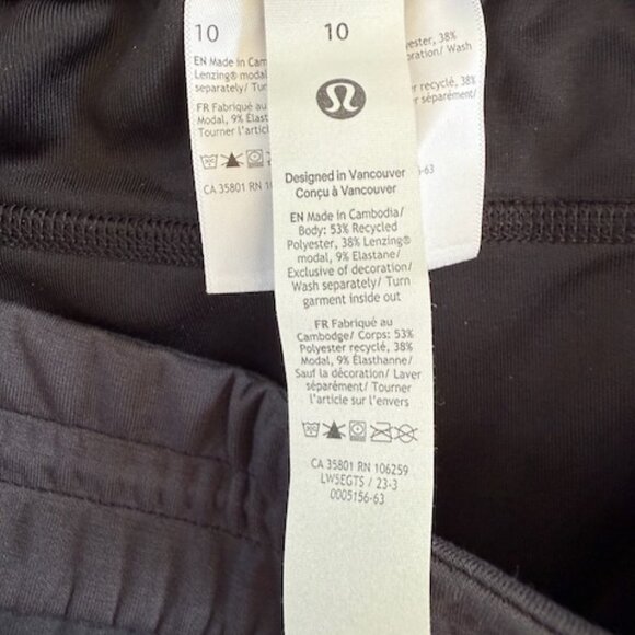 Lululemon Softstreme High-Rise Wide-Leg Regular Pant - Navy size 10 - Picture 2 of 7